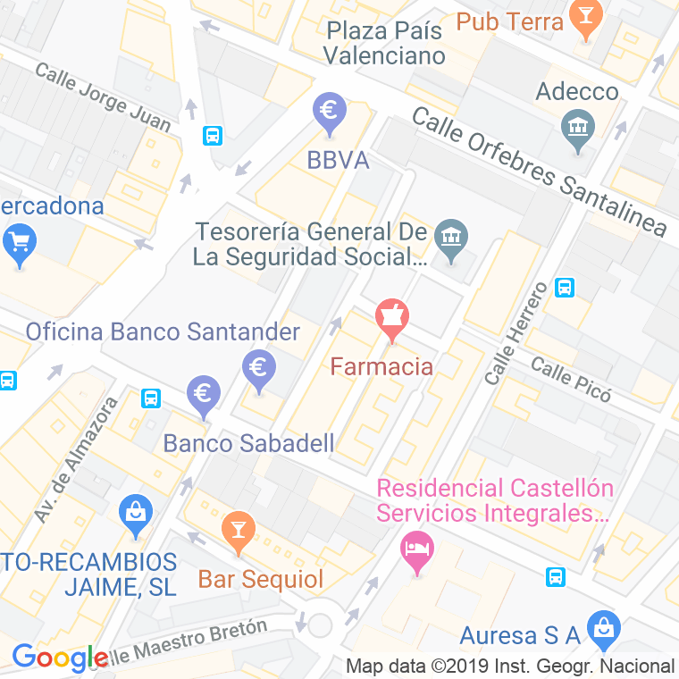 Código Postal calle Cova Belloter en Castelló de la Plana/Castellón de la Plana