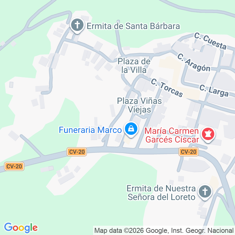 Código postal de Calle Fuentecicas en Puebla de Arenoso