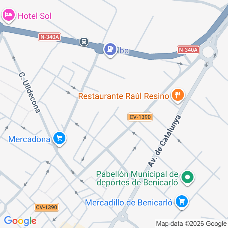 Código postal de Carre Mare de Deu de Fatima en Benicarlo