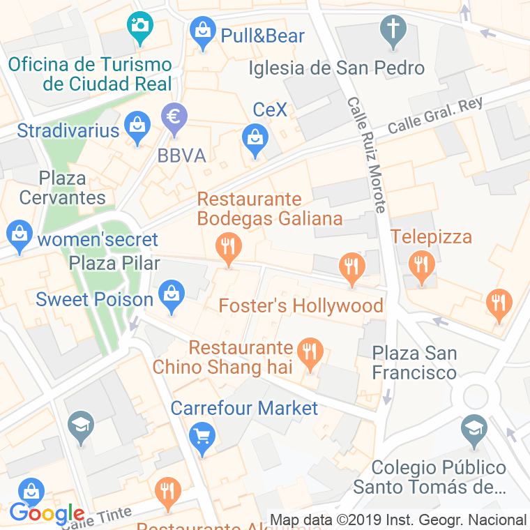 Código Postal calle Hernan Perez Del Pulgar en Ciudad Real
