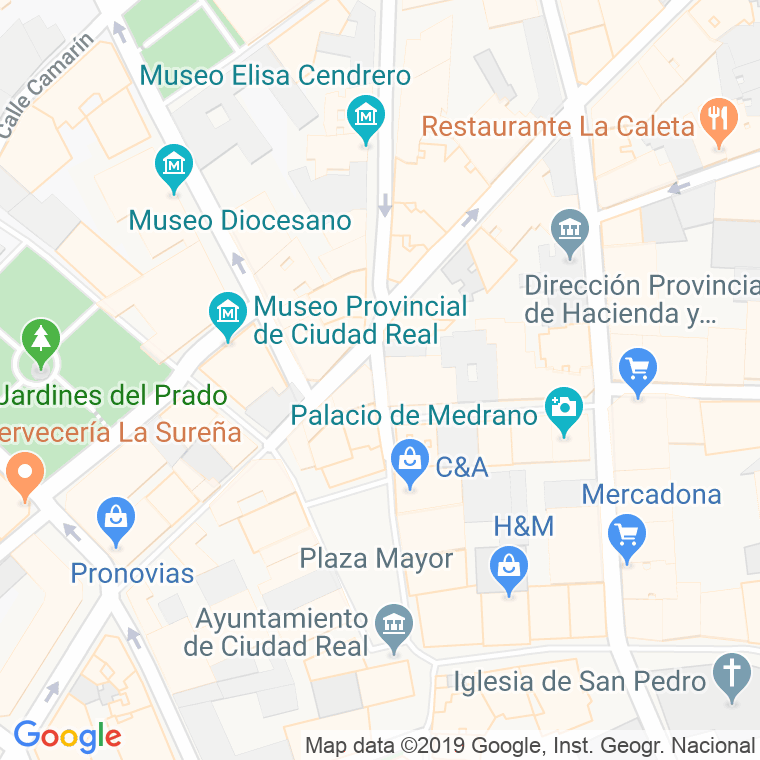 Código Postal calle Maria Cristina en Ciudad Real