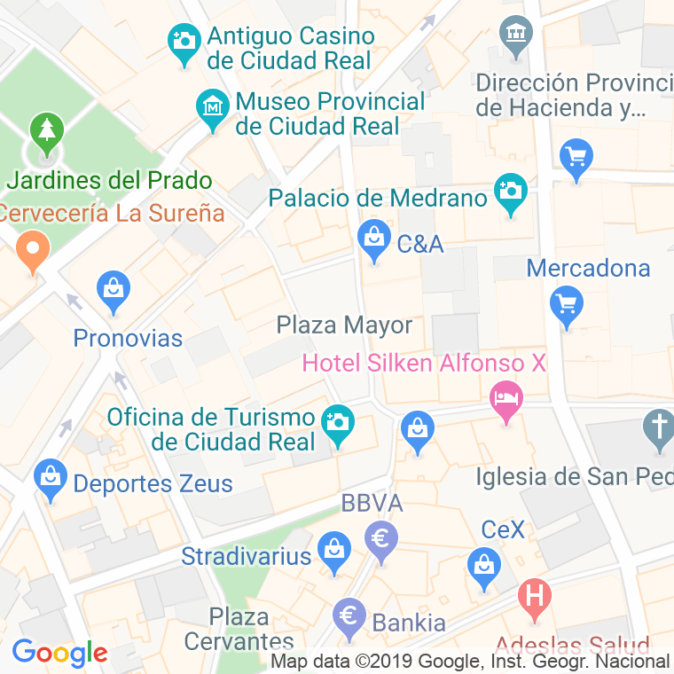 Código Postal calle Mayor, plaza en Ciudad Real