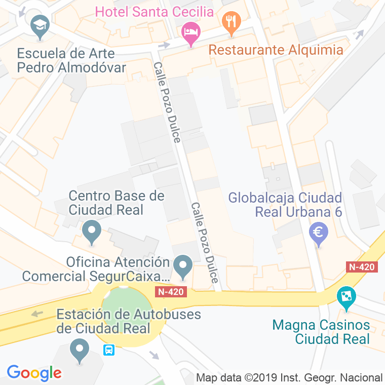 Código Postal calle Pozo Dulce en Ciudad Real