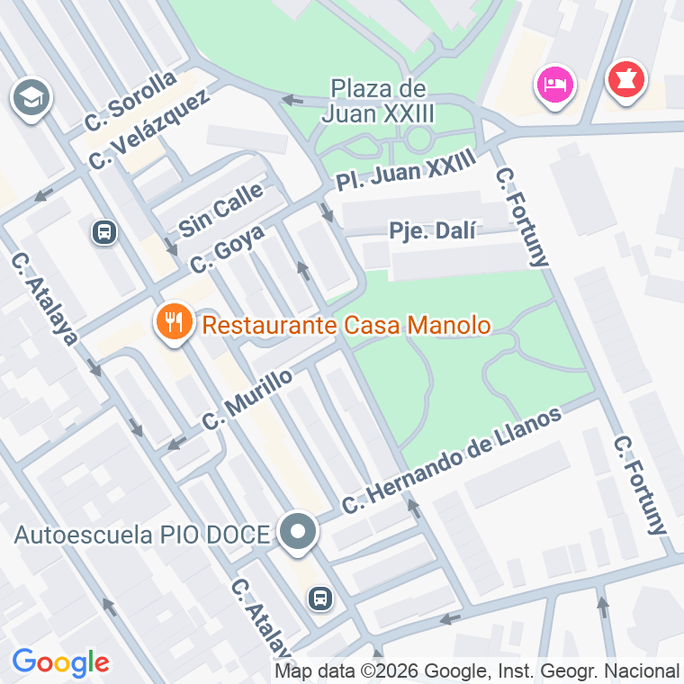 Código postal de Calle Beato Juan Bautista de la en Ciudad Real
