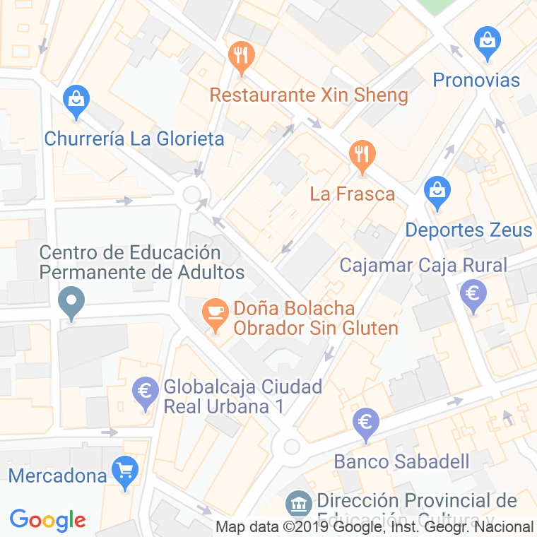 Código Postal calle Alamillo Bajo en Ciudad Real