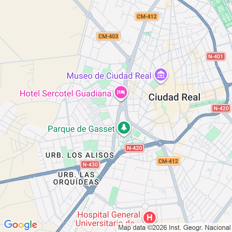 Código postal de Alarcos, De, Camino Viejo (impares del 1 al 19)  (pares del 2 al Final) en Ciudad Real