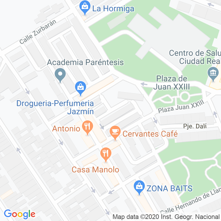 Código Postal calle Berruguete en Ciudad Real