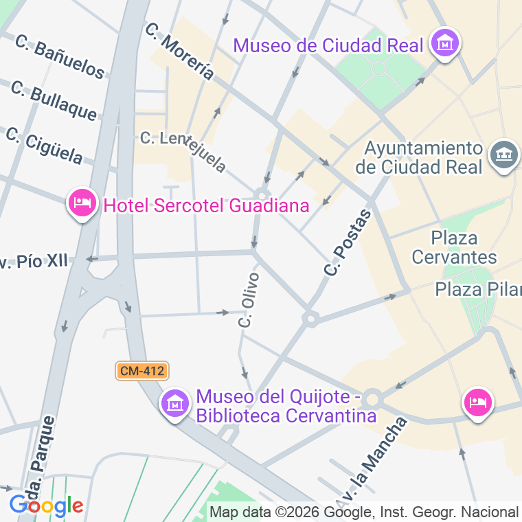 Código postal de Olivo en Ciudad Real