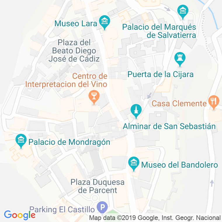 Código Postal calle Santa Maria, ronda (Impares Del 1 Al Final)  (Pares Del 2 Al Final) en Ciudad Real