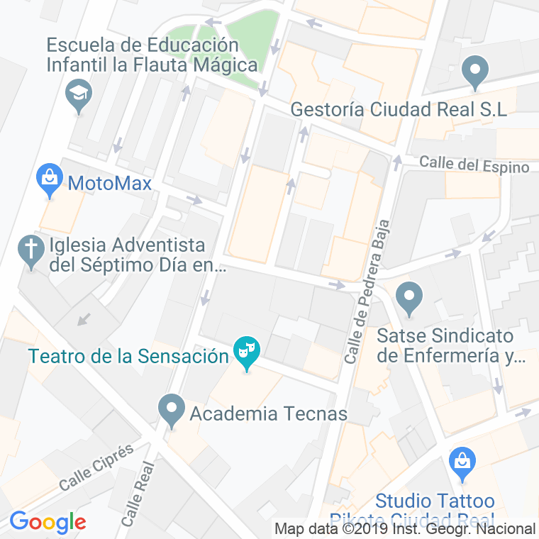 Código Postal calle Delgado Merchan en Ciudad Real