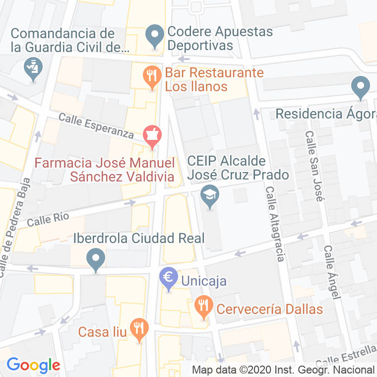 Código Postal calle Don Quijote en Ciudad Real