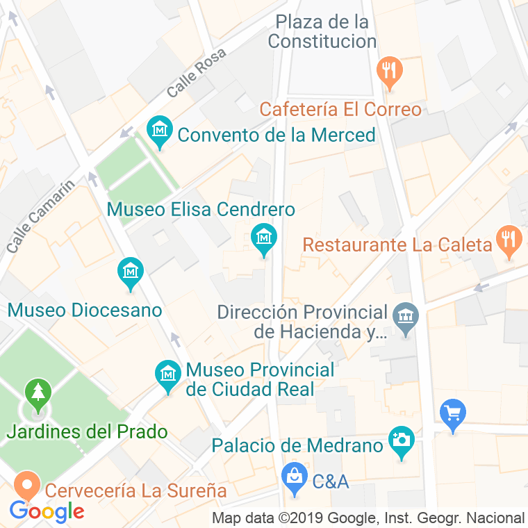 Código Postal calle Elisa Cendreros   (Impares Del 11 Al Final)  (Pares Del 12 Al Final) en Ciudad Real