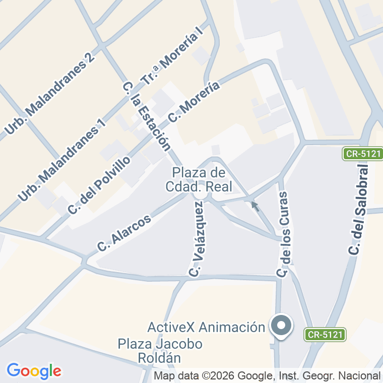 Código postal de España, Plaza en Ciudad Real