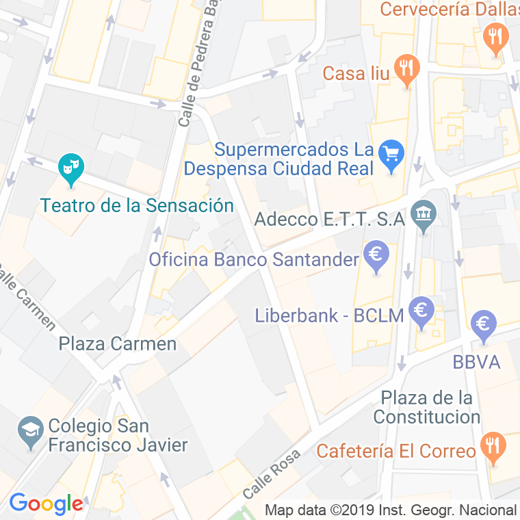 Código Postal calle Estacion Via Crucis en Ciudad Real