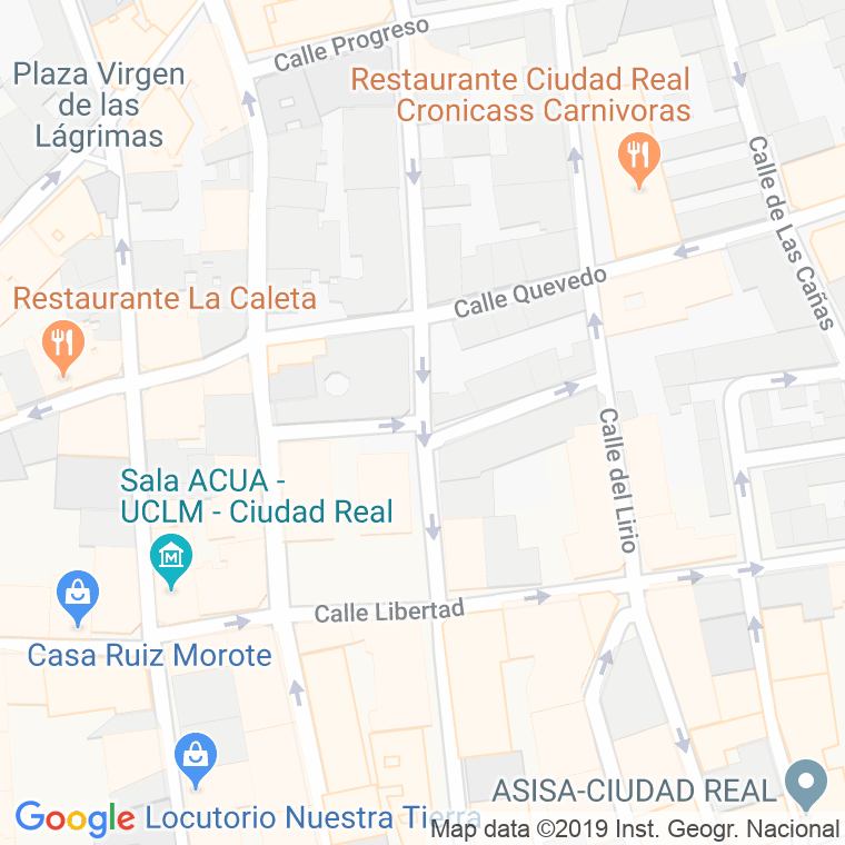 Código Postal calle Gregorio Sanchez Puerta en Ciudad Real