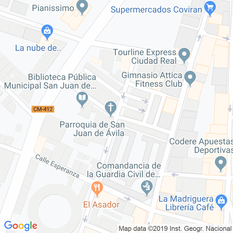 Código Postal calle Guadalajara en Ciudad Real