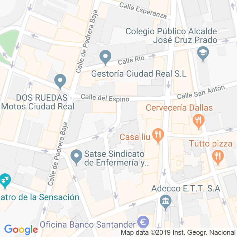 Código Postal calle Remedios en Ciudad Real