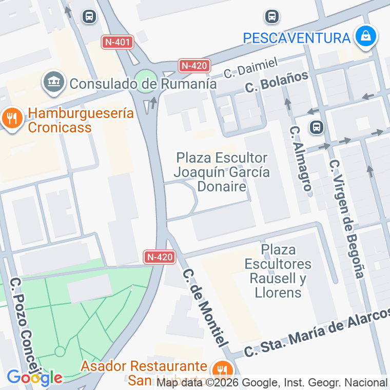 Código postal de Plaza Escultor Joaquin Garcia D en Ciudad Real