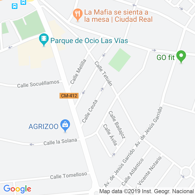 Código Postal calle Ceuta en Ciudad Real