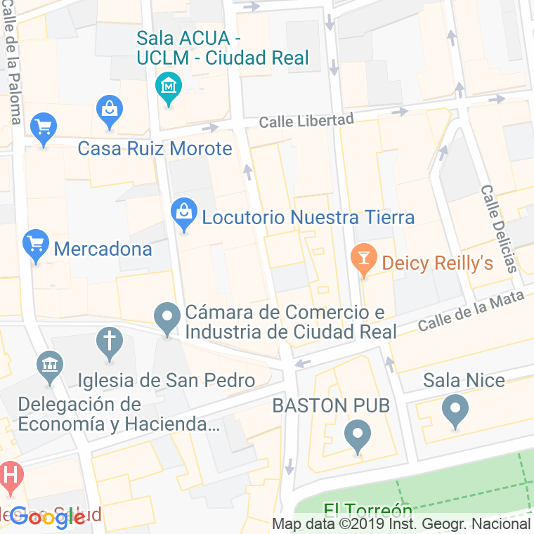 Código Postal calle Conde De La Cañada en Ciudad Real