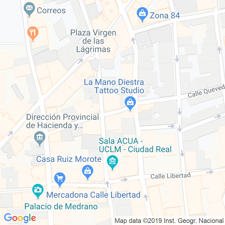 Código Postal calle Huertos en Ciudad Real