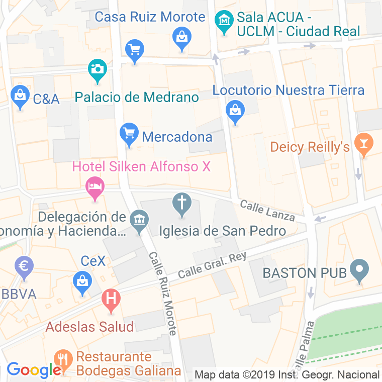 Código Postal calle Lanza en Ciudad Real
