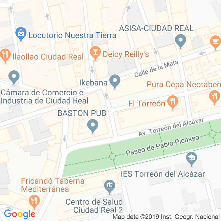 Código Postal calle Madrilas en Ciudad Real