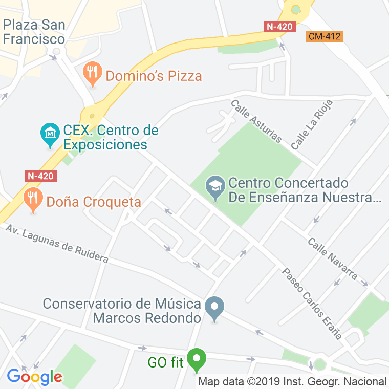 Código Postal calle San Miguel en Ciudad Real