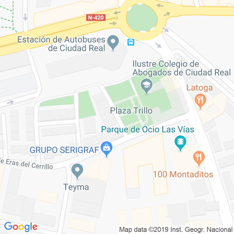 Código Postal calle Trillo, Del, plazuela en Ciudad Real