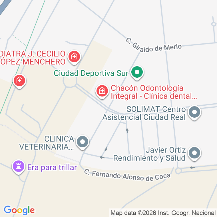 Código postal de Calle Alvar Gomez Ciudad Real en Ciudad Real