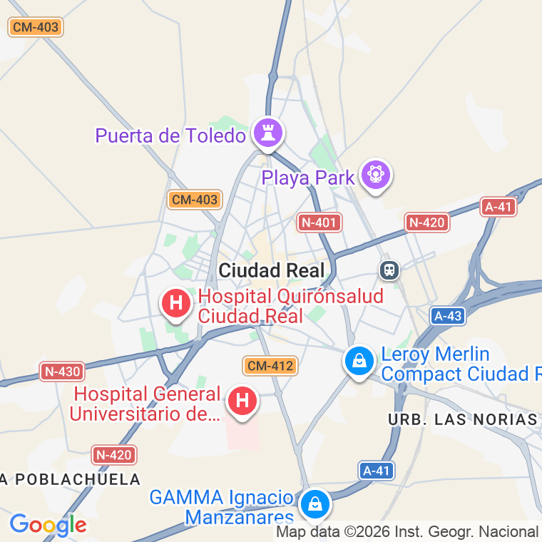 Código postal de Urb Arenas (las) en Ciudad Real