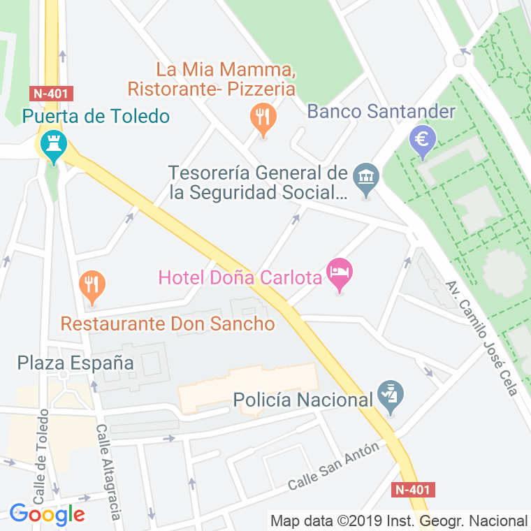 Código Postal calle Concepcion Arenal en Ciudad Real