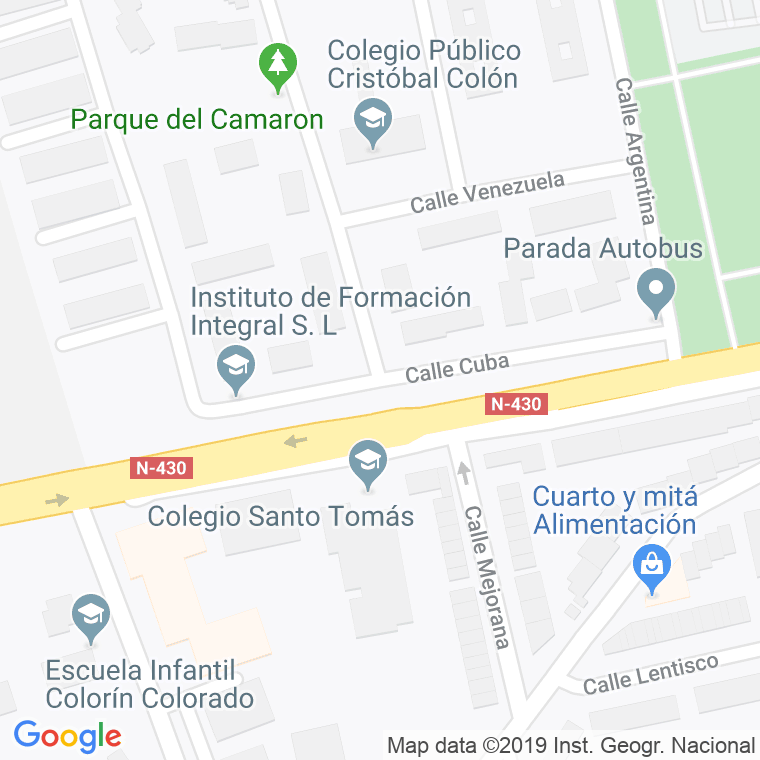 Código Postal calle Cuba en Ciudad Real