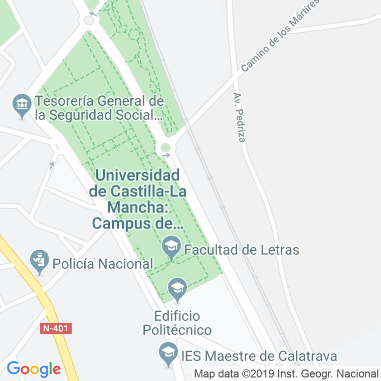 Código Postal calle Descubrimientos, De Los, avenida en Ciudad Real