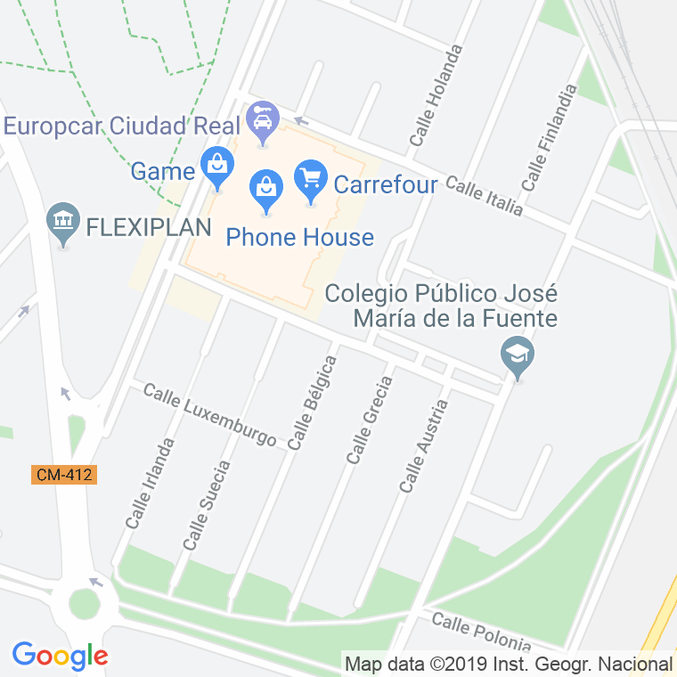 Código Postal calle Francia en Ciudad Real
