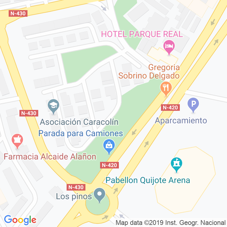 Código Postal calle Girasoles, Los, urbanizacion en Ciudad Real