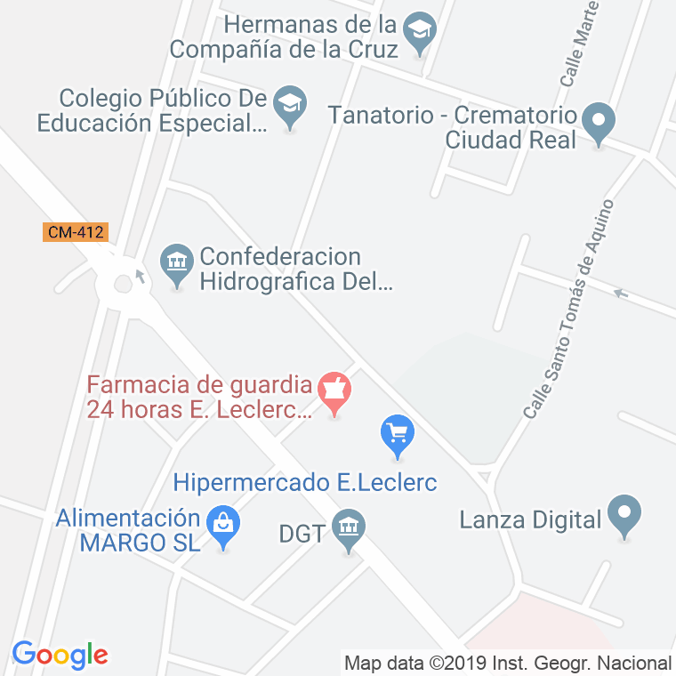 Código Postal calle Gregorio Marañon en Ciudad Real