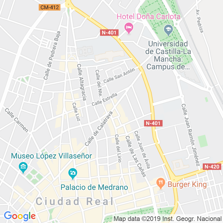 Código Postal calle Jacinto Benavente en Ciudad Real