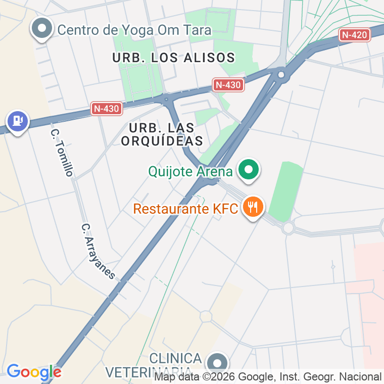 Código postal de Poligono Carretera de Puertollano en Ciudad Real