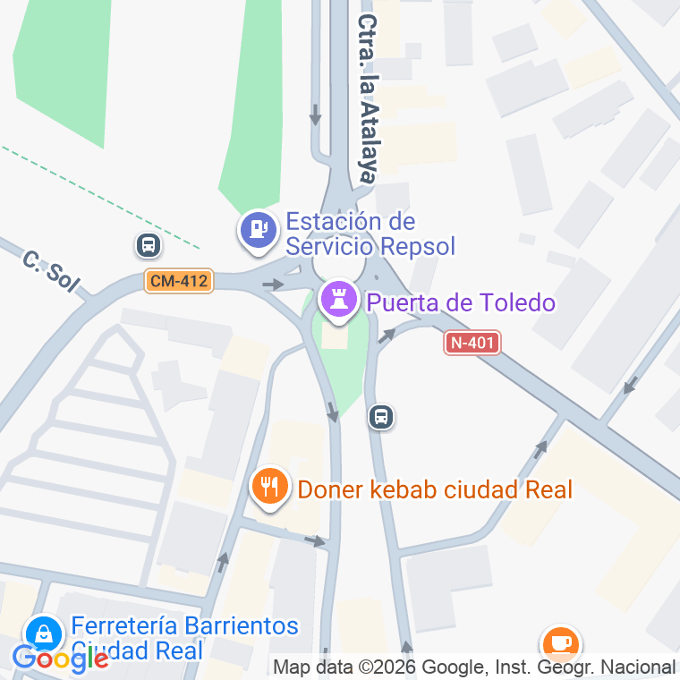 Código postal de Puerta de Toledo, Residencial, Urbanizacion en Ciudad Real