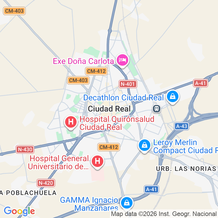 Código postal de Urano en Ciudad Real
