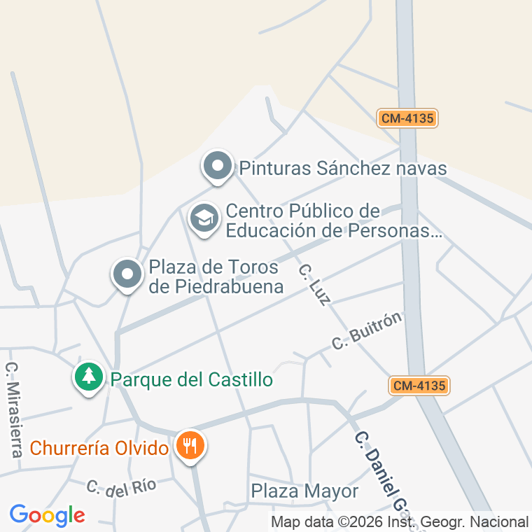 Código postal de Calle Principe Felipe en Piedrabuena