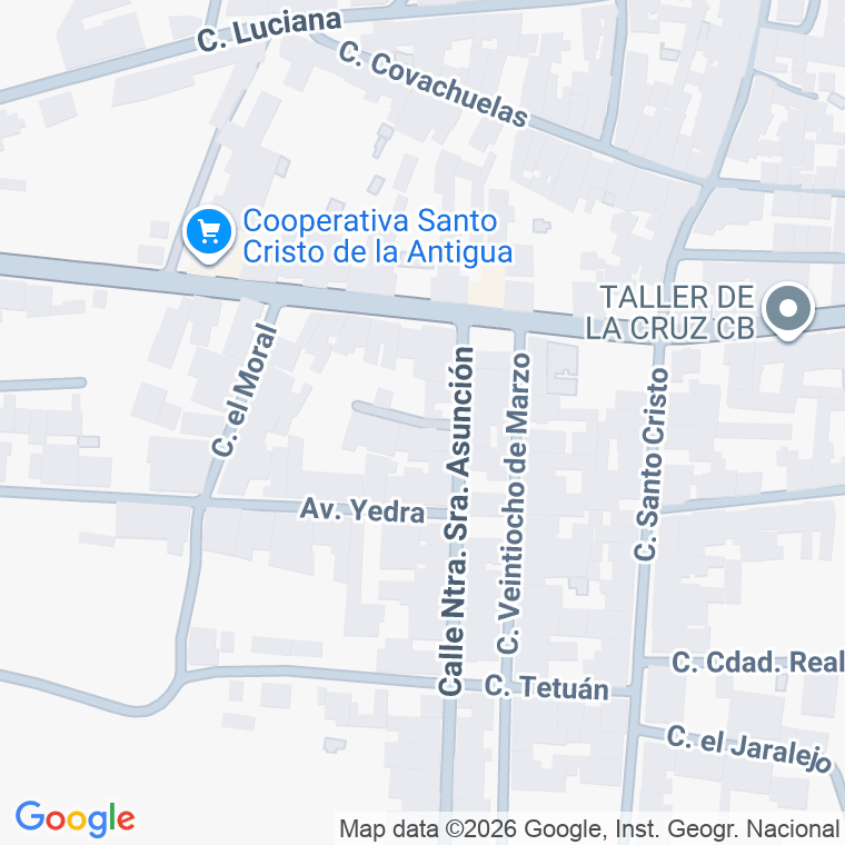 Código postal de Calle Tejedores en Piedrabuena