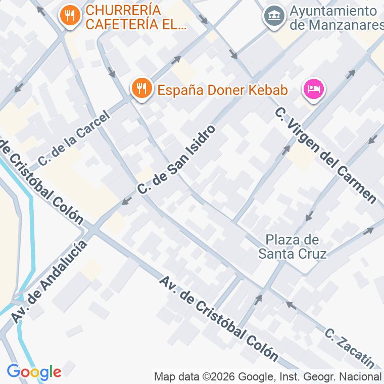 Código postal de Calle Antonio Iniesta (de) en Manzanares