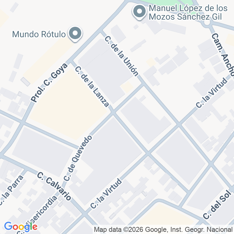 Código postal de Calle Lanza (de La) en Manzanares