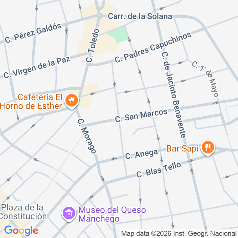 Código postal de Calle Virgen de Gracia en Manzanares