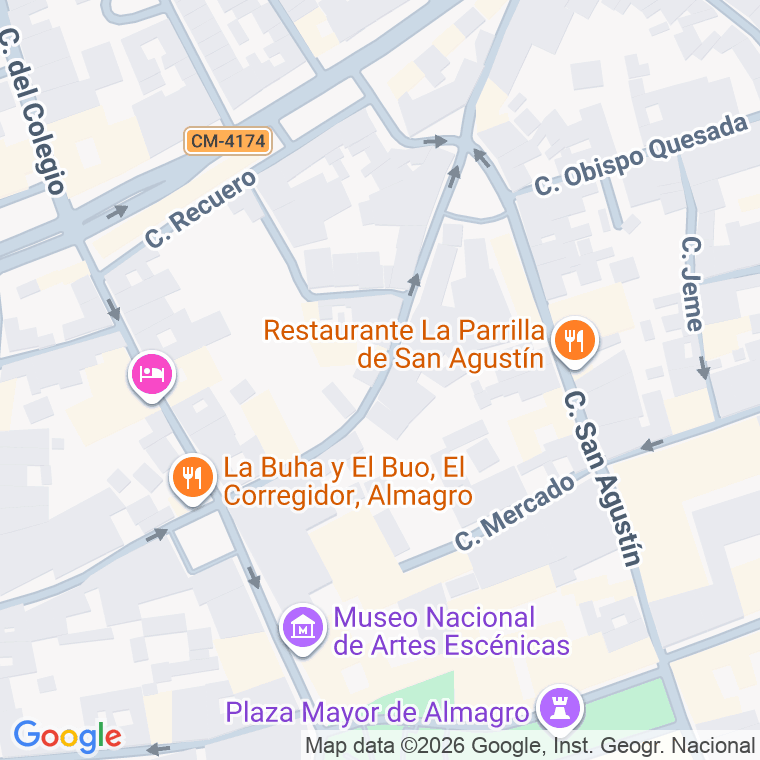 Código postal de Calle Emilio Piñuela en Almagro
