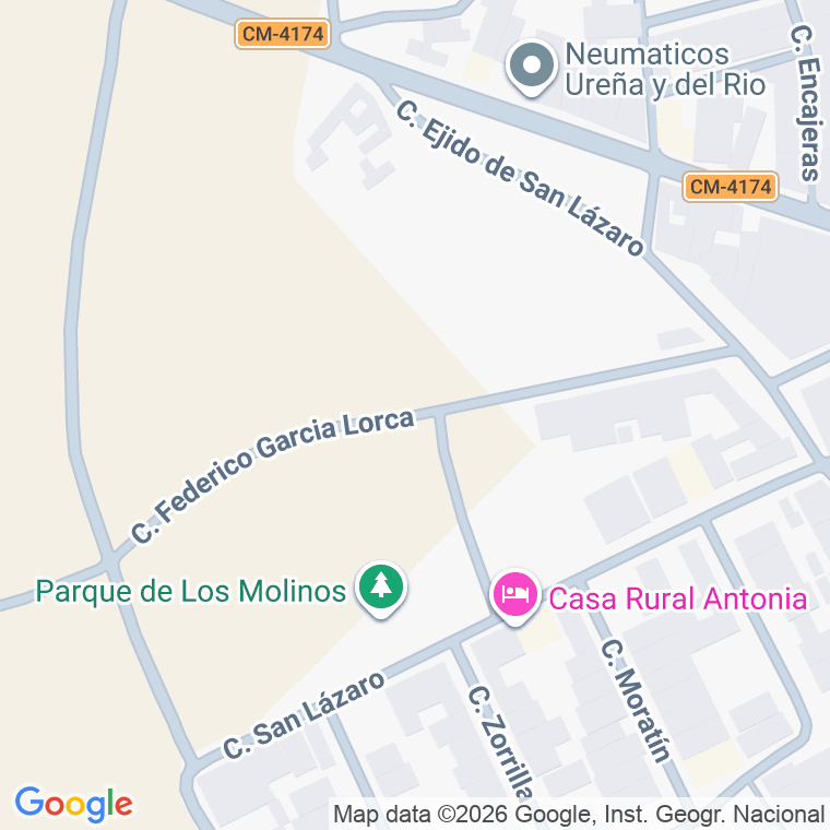 Código postal de Calle Federico Garcia Lorca en Almagro