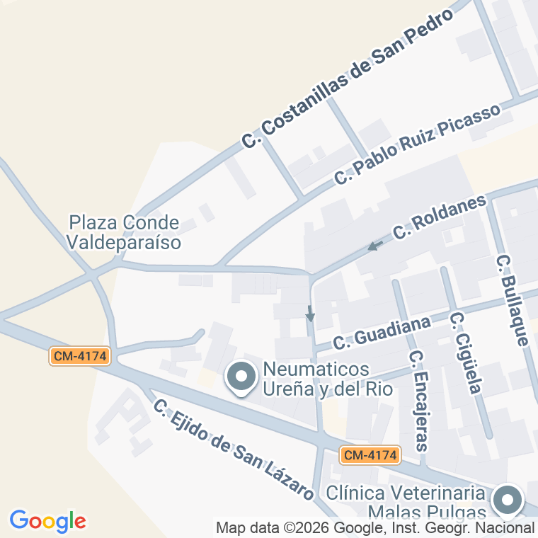 Código postal de Plaza Conde Valdeparaiso en Almagro