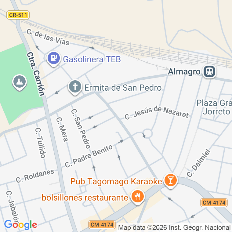 Código postal de Trva San Pedro (de) en Almagro
